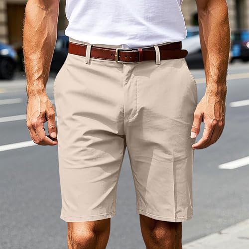 Men's Golf Dress Shorts Flat Front Hybrid 7 Inch Lightweight Quick Dry Casual Workout Athletic Shorts with Pockets2