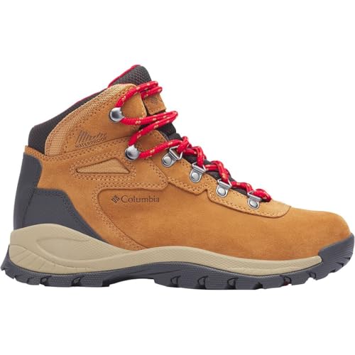 Columbia Women's Newton Ridge Plus Waterproof Amped, Elk/Mountain Red, 10.5