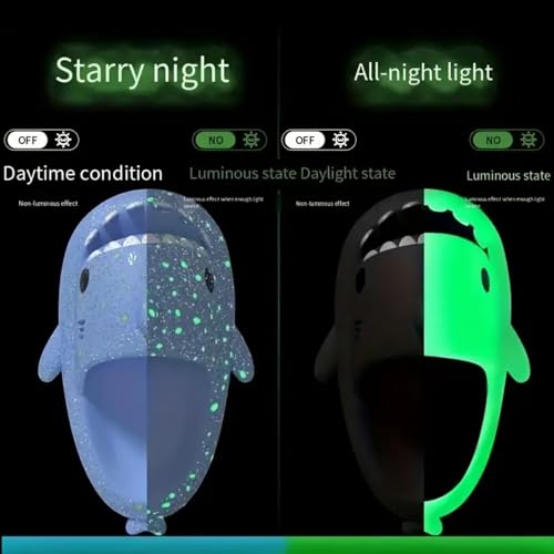 Image of allgala Shark Slides for Women Men and Big Kids Novelty Soft Slippers Open Toe Shark Sandals Cushioned Slides Beach Pool Shower Cruise Slippers with Comfy Cushioned Thick Sole
