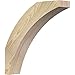 Ekena Millwork BRC04X18X18THR00RDF 4"W x 18"D x 18"H Thorton Rough Sawn Knee Brace, Douglas Fir