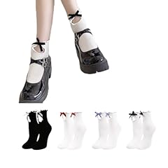 3d Bows (Black and White)-4 Pairs