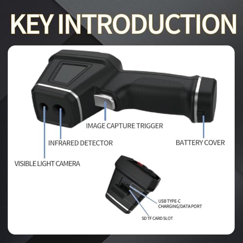 Cámara térmica infrarroja de mano USB para control de temperatura 5
