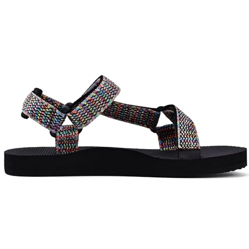Image of WateLves Womens-Sport-Sandals Hiking Sandals with-Arch-Support Webbing-Outdoor-Beach-Water-Sandals for Travel-Walking-Trekking-Camping