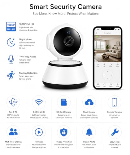 Image of JB Supar 3MP WiFi Light Camera Indoor 360 Rotation (Robot Camera)
