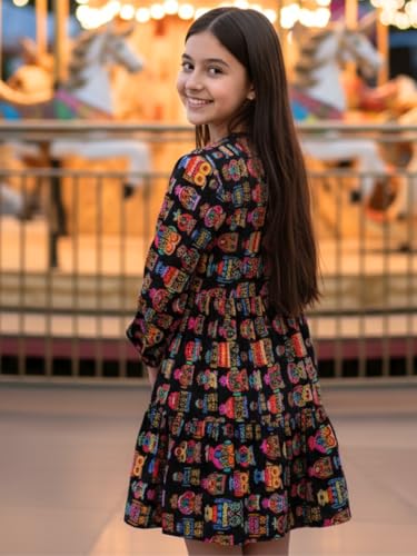 Image of Uptownie Lite Girls Knee Length A-Line Tiered Dress