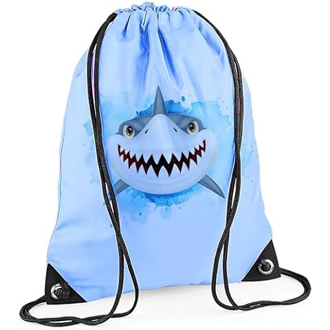 Tigerlilyprints Shark Theme Kids Sports Bag Cover