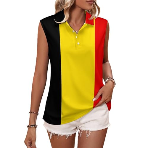 Polo transpirable mujer sin mangas que evita el sudor en tenis y golf