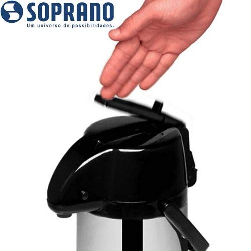 Garrafa Térmica Exclusiva 2.5L Inox Soprano