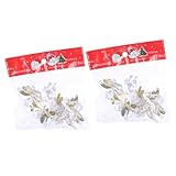 Veemoon Weihnachtsbaum Anhänger Engel 8 Stück Transparent Leicht mit Lanyard zum Aufhängen Kreative Weihnachtsdeko für Zuhause