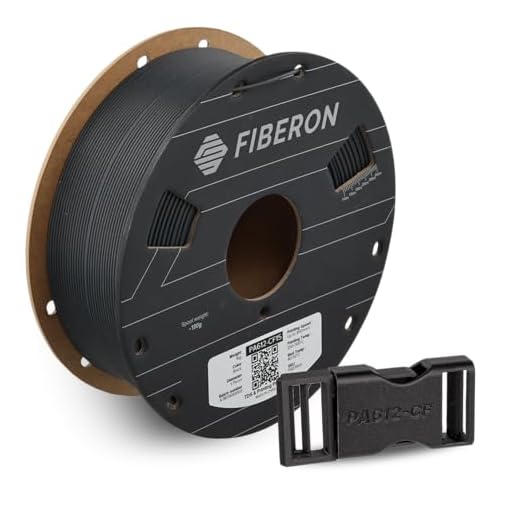 Polymaker Fiberon PA612-CF15 Carbon Fiber Nylon Filament 1.75mm Black 1kg, Fiberon PA612-CF15 Strong & Low Moisture Sensitive Nylon 1.75mm 3D Printing Filament