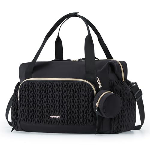 mommore Diaper Bag Tote, Large Capacity Travel Diaper bags, Hospital Bag for Labor Delivery, Baby Bag with Pacifier Case, Changing Pad by mommore - Used condition - US$31.99