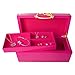Hello Kitty Sanrio Gold Icon Pink Lacquer Wood Jewelry Box Jewelry Box with Suede Lining Officially Licensed