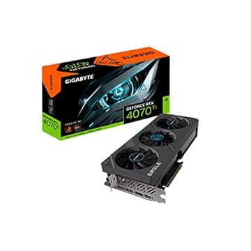 Gigabyte Placa gráfica GeForce RTX 4070 Ti Eagle OC 12G, 3 ventiladores WINDFORCE, placa de vídeo 12GB 192-bit GDDR6X, GV-N407TEAGLE OC-12GD