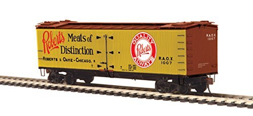 MTH 80-94053 HO R40-2 Wood Reefer, Roberts & Oake Meats #1007