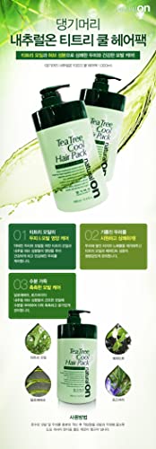 Daeng Gi Meo Ri - Tea Tree Cool Shampoo & Hair Pack Set, 1000ml Each - Refreshing Korean Beauty Cleansing for Oily and Dry Hair - Thumbnail 3