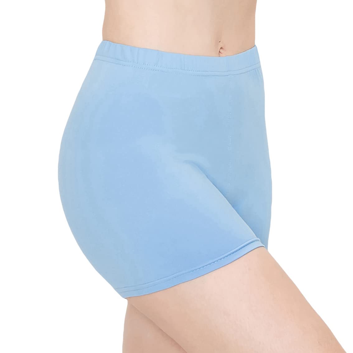 ALWAYS Faux Leather Shorts - High Waist Active Stretch Yoga Short Pants for Women