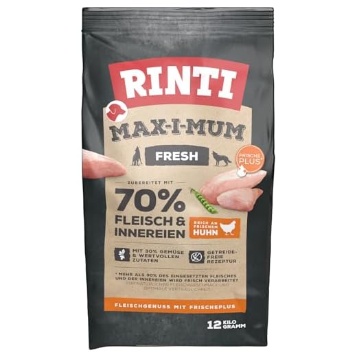 Wellness CORE Small Breed Adult Original, Hundefutter trocken für kleine Hunde, getreidefrei, mit hohem Fleischanteil, Pute & Huhn, 1,5 kg 7 RINTI MAX-I-MUM Huhn 12kg