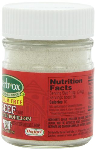 Herbox Granular Sodium Free Beef Bouillon, 3.3-Ounce (Pack Of 6) #TOP1