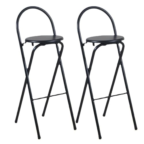 Taburete de bar plegable con respaldo, altura ajustable, elegante silla de cocina con reposapiés para desayuno y comedor