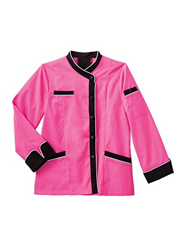 Five Star Chef Apparel Ladies Long Sleeve Executive Coat with Moisture Wicking Mesh