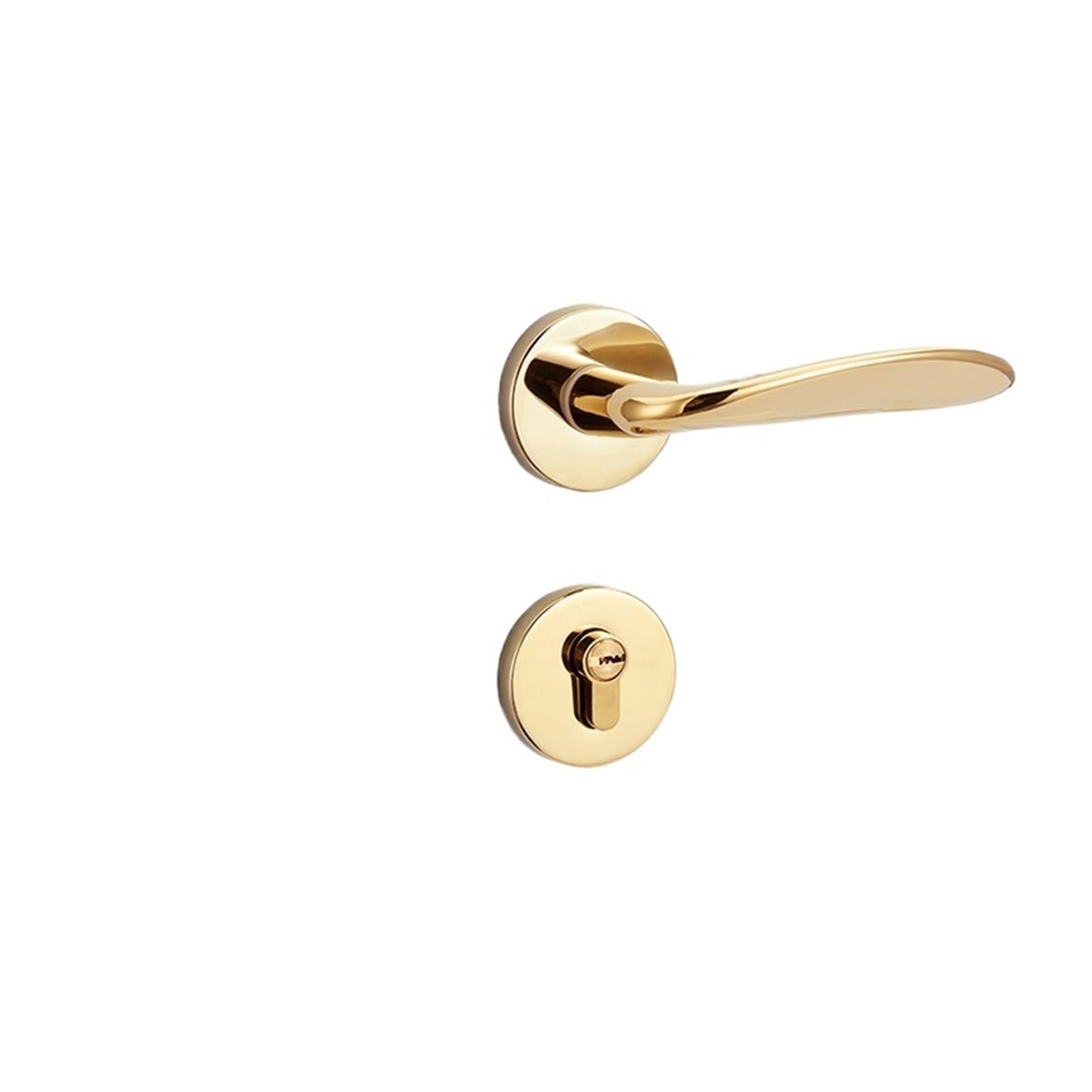 Kfvmvtdw One Color Zinc Alloy Light Luxury Magnetic Silent Brass Core Pvd Split Lock Bedroom
