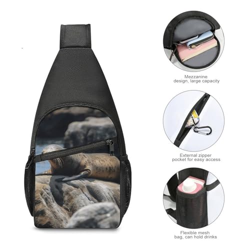 Morral tipo slig liviano para senderismo y viaje miniatura 5
