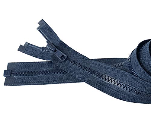 Fermeture éclair YKK 5 plastique moulé navy fermeture glissière veste séparable lot de 2