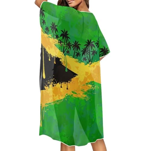 Women's Loose Sheer Swimwear Cover Up Kimono Cardigan Short Sleeve Beachwear Bathing Suit Bikini4