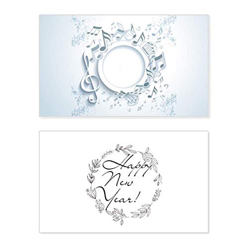 Tarjeta de felicitación de año nuevo para decorar el hogar y compartir bendiciones