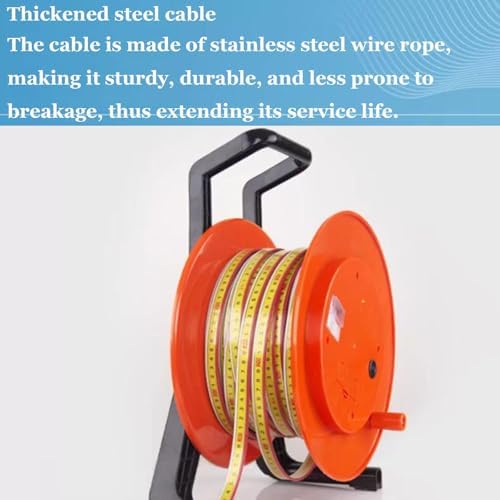 Well Water Depth Gauge - 100m Water Level Meter & Indicator with Fixed Probe & Steel Tape for Wells, Boreholes, Reservoirs, Pipes - Accurate Water Level Measurement