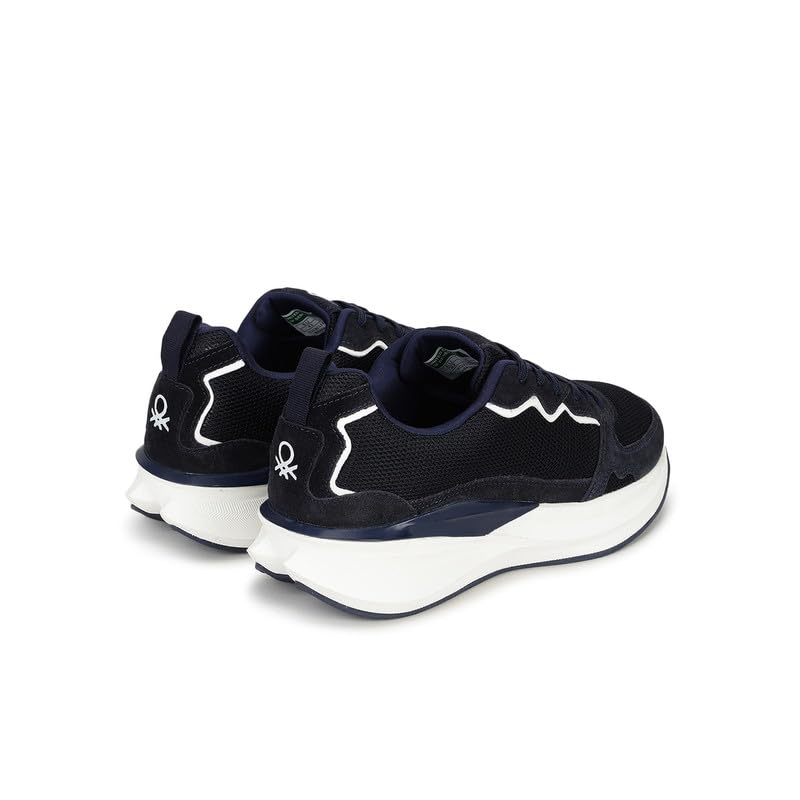 Image of United Colors of Benetton Mens United Colors of Benetton Colorblock Lace-up Round Toe Athletic Sneakers Sneaker