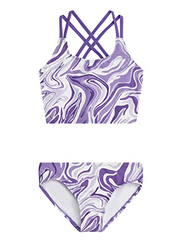 Image of Kanu Surf Girls Waverly UPF 50 Beach Sport Criss-Cross Tankini
