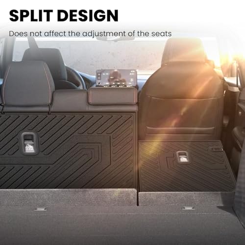 Image of LASFIT Rear Seat Back Protector for Honda HR-V 2023-2027 TPE | Full Surround TPE Mats, Tall Walls, 3D Custom Fit, Non-Slip, Easy Clean, Tool-Free Install, Vehicle-Specific Accessories