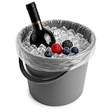 LemonRoad 5 Gallon Bucket Liner Bags for Marinating and Brining 30 Pack Clear Ice Bucket Liners Large Disposable Turkey Brine Storage Bag for Freezer Ice Maker Summer Party Bar, 20 x 30 Inches