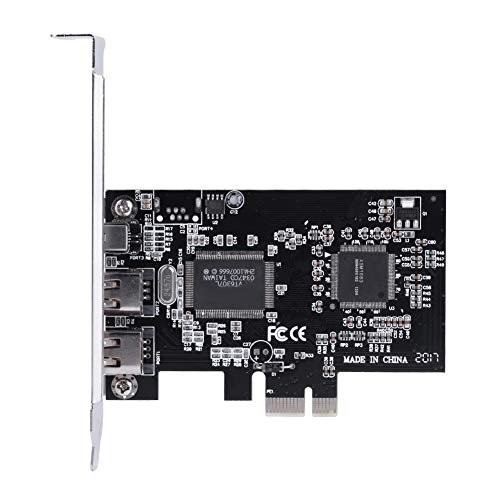 Regun PCI-E PCI Express FireWire 1394a Tarjeta controladora IEEE 1394 con Cable Firewire