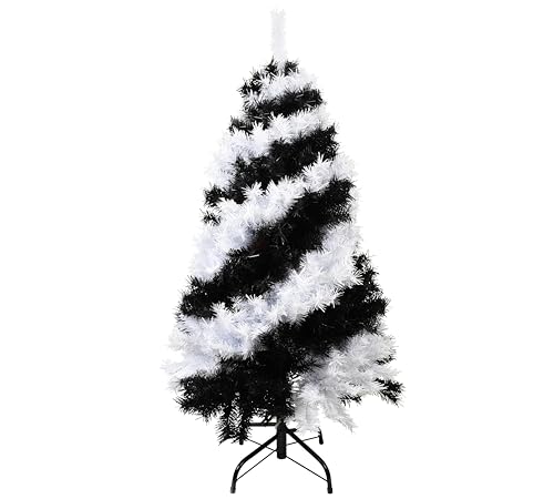 Tree Buddees Black and White Swirl Halloween Tree - Unique
