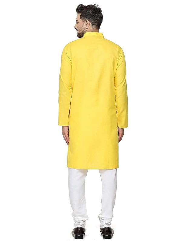 Image of GOLAZO Men's Cotton Kurta Pyjama Set Combo - Pack of 2 | Traditional Ethnic Wear for Festivals & Celebrations