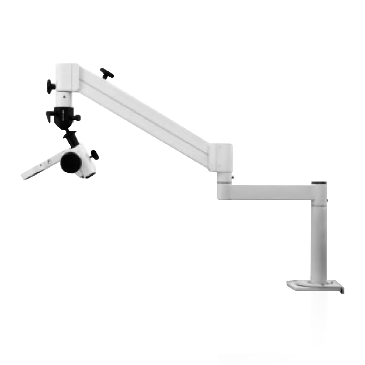 Ergonomisches Mikroskop-Stativ »Flexi Tischstativ H« für anspruchsvolle Mikroskopie – Kugelkopf, Stemi-Träger mit Trieb – Made in Germany von Pulch + Lorenz