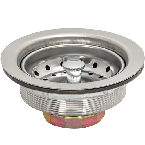 EZ-Flo 30001 zamiennik sitka do zlewu kuchennego ze stali nierdzewnej, 4,5 x 4,5 x 2,3