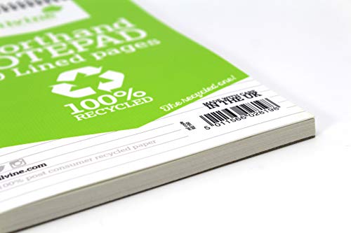 Bloc-notes Silvine RE160 en papier recyclé ligné lot de 12 cahiers - 4