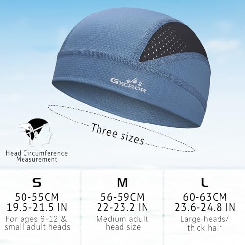 Image of GXCROR Cooling Skull Cap for Men Women Sweat-Wicking Breathable Mesh Liner for Helmets, Summer Cycling Motorcycle