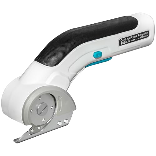 Cordless Electric Scissors, 2000mAh Battery, 3.6V Rechargeable Cardboard Cutter, Box Cutter for Fabric Carton Plastic Leather