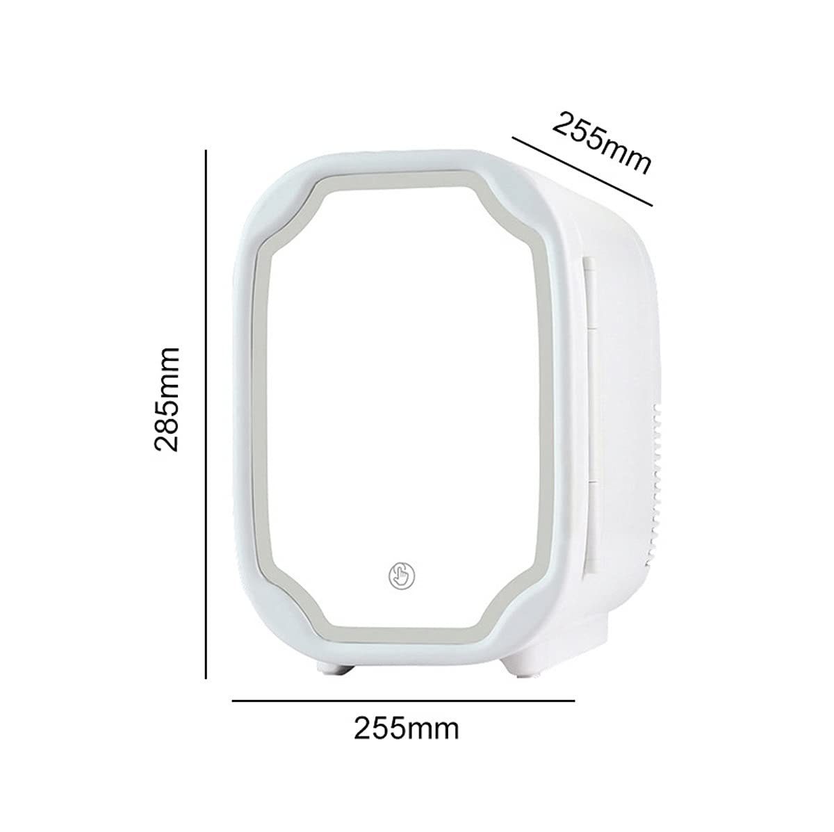 Mini refrigerador compacto de 8 litros con enfriador y calentador, con alimentación CA/CC, ideal para el cuidado de la piel, alimentos, hogar y viajes, 12 V/24 V (color: A, tamaño: 12 V/110