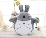 Culcenor Cojín Totoro de Peluche,Almohada Suave de Peluche, Muñeco Anime Adorable, Juguete de Cómodo para Sofá, Cama & Decoración del Dormitorio, Regalo para Niños & Novia (#2b(18-20cm))
