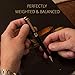 Scriveiner Black Lacquer Mechanical Pencil - Stunning Luxury Pencil, 24K Gold Finish, Schmidt 0.7mm Mechanism, Spare Leads, Best Gift Set for Men & Women, Professional Executive Office Pencils