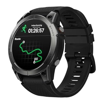 Zeblaze Stratos 3 Pro GPS Smart Watch Built-in GPS & Route Import AMOLED Display Bluetooth Phone Calls,heathy tracking sports watch for Men (preto)
