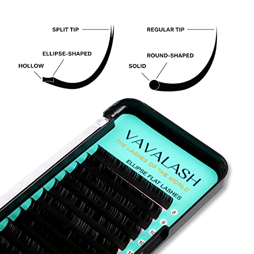 Ellipse Eyelash Extensions 0.15Mm D Curl 8-15Mm Mixed Flat Eyelash Extension Supplies Light Lashes Matte Individual Eyelashes Salon Use Black Mink False Lashes Mink Lashes Extensions(D-0.15-8-15Mm) #TOP1