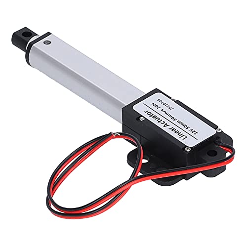OEBUAFI Durable Electric Linear Actuator, 50mm Length, 12V DC Input Voltage, Internal Limit Switch for Ventilation Installations (Stroke 50mm-30mm/s-20N)