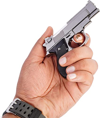 Image of meesa Gun Shaped Cigarette Lighter 9 Mm Pistol