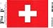Switzerland flag decal for auto, truck or boat